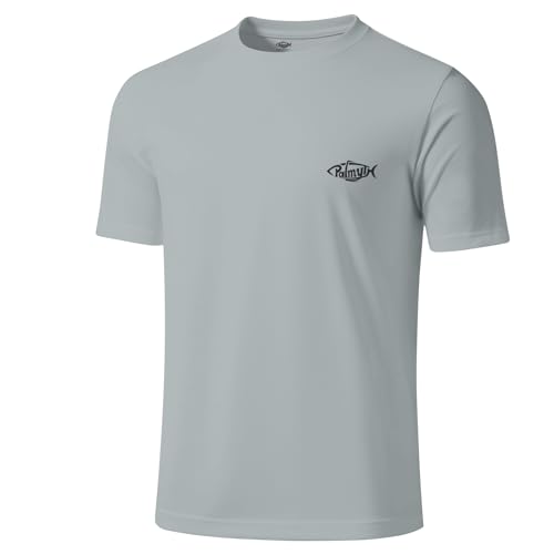 Palmyth Mens Fishing Shirts UPF 50+ Sun Protection Short Sleeve UV T-Shirts Breathable Quick-Dry2