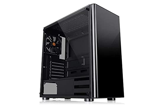 Migliore configurazione Pc per Video Editing Thermaltake V200TG Tempered Glass Edition Mid Tower Chassis/Cassa del PC/Nero