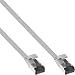 Produktbild InLine® Patchkabel flach, U/FTP, Cat.8.1, TPE halogenfrei, grau, 3m