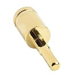 Stromdraht-Reduzierstück für Auto-Audio 4G auf 8G Ampere Eingangsklemme mit Zinklegierung Konstruktion und gehärteter massiver Pin-Verbindung (goldfarben)