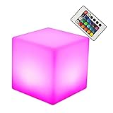 CUBE LUMINEUX LED - matériaux de haute : notre cube lumineux LED est fabriqué à partir de matériaux de haute , répond aux exigences de protection de l'environnement, est robuste et durable, et peut durer un certain temps. l'accessoire votre maison, jardin, terrasse piscine.