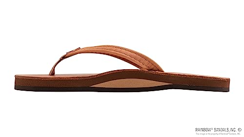 Image of Rainbow Sandals Ladies Luxury Leather - Single Layer Arch Support With 1 /2 inch Narrow Strap