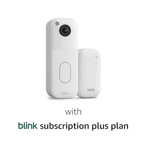 Image of All-new Blink Video Doorbell with 1-Year Subscription - Head-to-toe HD view, two-year battery, Sync Module Core included - System (White)