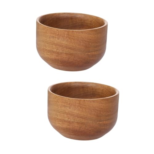 Healvian Wooden Men Shaving Bowl Light Brown Shaving Cream Soap Dish for Home Barber Use Durable Practical Design for