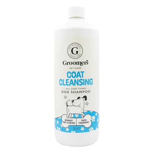Groomers Pet care, Coat Cleansing Shampoo 1l, Effectively removes dirt, grease and product build-up, PH Balanced, Paraben Free, Creulty Free, Fresh clean Fragrance