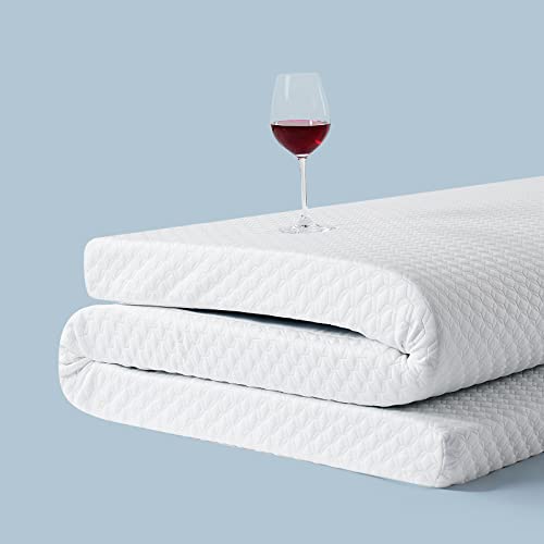 Orthomtex 3 Inch Cooling Gel Memory Foam Mattress Topper Super Queen Size Bed,Removable Soft Cover, Comfort Body Support - Pressure Relief,10 Year Warranty #TOP1