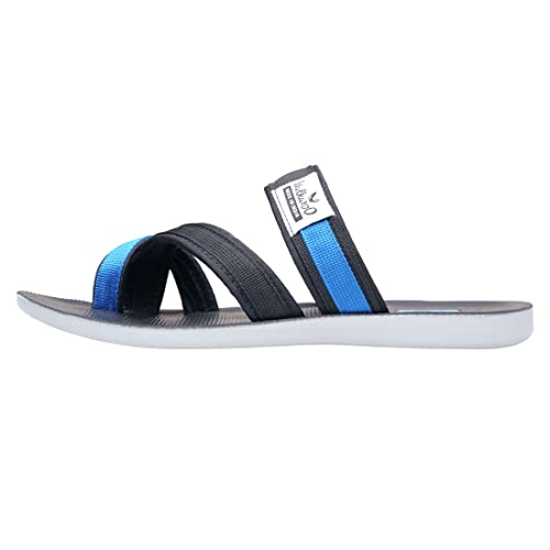 Image of Walkaroo Mens Sandal Black Blue Sandals - 6 UK (GG8210)