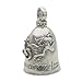 Guardian Bell Never Ride Faster Than Your Angel Can Fly Good Luck Bell w/Keyring & Black Velvet Gift Bag | Motorcycle Bell | Lead-Free Pewter | Good Luck Gift | Bike Bell | Made in USA