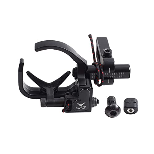 SOPOGER Archery Drop Away Arrow Rest Metal Compound Bow Arrow Rest Right Hand for Hunting Shooting Target Four-Way Adjustment with Buckle Arrow Rest