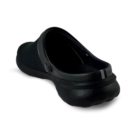KazarMax Wanderer Men's Casual Clogs with Adjustable Back Strap | Comfortable & Light Weight | Stylish & Anti-Skid | Everyday Use Memory Foam Clogs