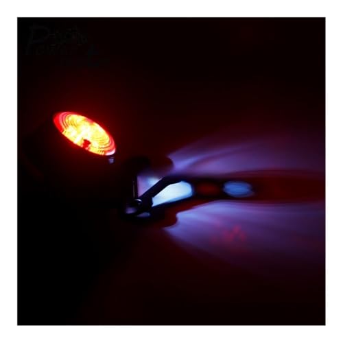 Feu stop arrière moto LED puissant avec support de plaque d'immatriculation - 7