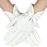 I nostri guanti in raso sono perfetti per matrimoni, feste serali, fidanzamenti, cerimonie nuziali, spettacoli d'opera, ricevimenti per il tè, feste in maschera, cocktail party, anniversari, Natale, feste di compleanno, ecc. Design minimalista e vintage per mostrare al meglio la tua eleganza.