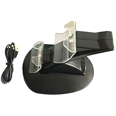 OSTENT Dual Charger Dock Station Adapter Compatible for Microsoft Xbox One Wireless Controller
