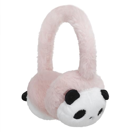 TINAYAUE Cute Panda Earmuffs for Girls Boys Kids Ear Muffs Winter Warm Plush Ear Warmers Faux Fur Windproof Ears Cover