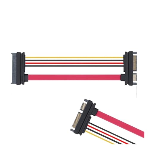 Cable Extensor SATA 3 22 Pin Macho a Hembra 30 cm miniatura 2
