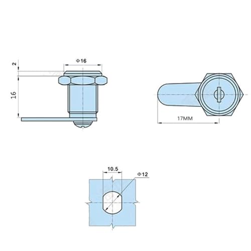 Serrure à came MS202 haute précision pour armoire de distribution industrielle - 3