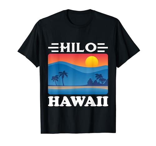 Islands Vintage Souvenir Hilo Hawaii Camiseta