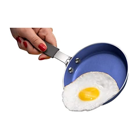 Granitestone Blue Mini Nonstick Egg Pan Cover