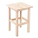 HOUSE COLLECTION Sgabello in Legno Naturale, 29x29x45 cm