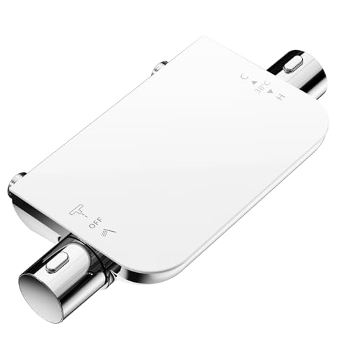 Cobbe Barre de Mélange Thermostatique pour Douche, Commutation de Sortie d'Eau à Double Fonction, Vanne Murale Thermostatique Anti-Brûlure 38℃ (Blanc)