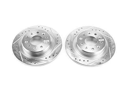 Power Stop AR82197XPR Drilled and Slotted Rear Brake Rotor Pair