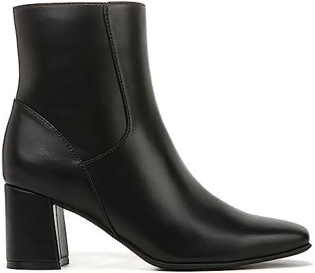 Naturalizer Womens Wrenley Square Toe Ankle Boot Jet Black Smooth 12 M | Image 1