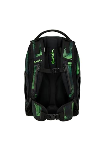 Satch Schulrucksack Pack Seismic Green - Schwarz – Ansicht 5