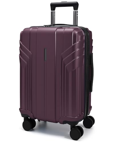 Image of BAGSMART Expandable Carry On Luggage 22x14x9 Airline Approved, Cherry Red | Spinner Wheels, TSA Lock, Lightweight Hard Shell, Suitcase,22x14x9 Airline Approved,
