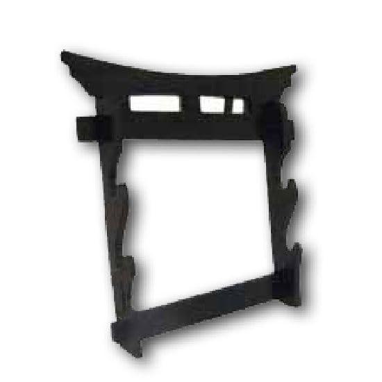 Martial Arts Weapons Stand - Tori Gate Sword Stand 2 Tier Wall Mounted