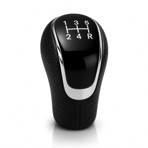Image of Medirich Lifesciences SUKICHI Premium Gear Shift Knob for Manual Cars | Universal Anti-Slip Gear Lever | Sporty Car Interior Accessory (Five Speed Dotted, Black)