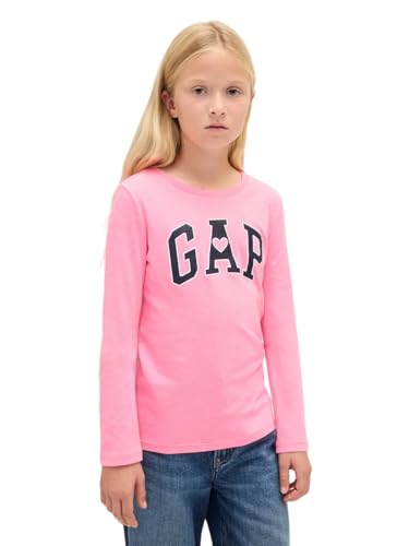 Image of Gap Girls Long Sleeve Logo Tee T-Shirt