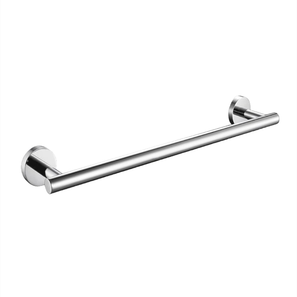 Ensemble de matériel de salle de bain ronde | Inox brossé avec barre 36cm