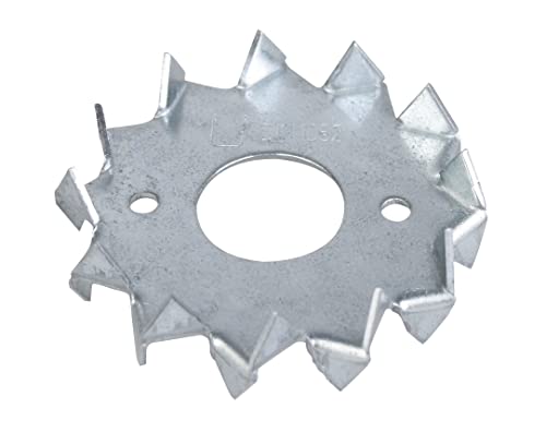 Alberts 334444 Scheibendübel mit Zähnen | zweiseitig | sendzimirverzinkt | zum Aufschrauben | Außen-Ø 62 mm | Innen-Ø 21 mm