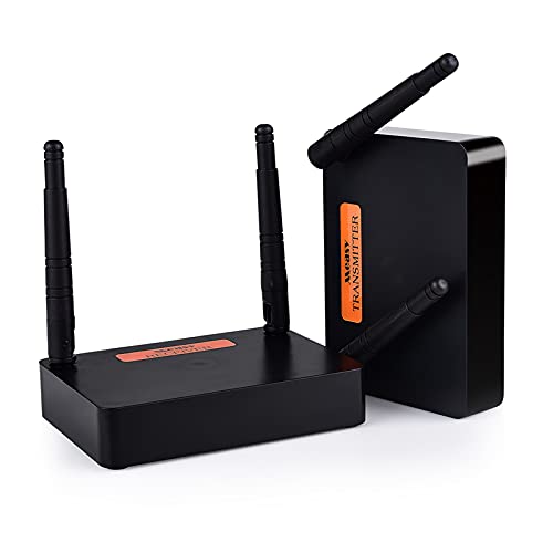ORIVISION Full HD Wireless HDMI Extender,2.4G/5G WiFi Transmission System,1080P 3D Transmitter and Receiver Supports Infrared Remote Control & Wireless Same Screen Function(200m/660FT)