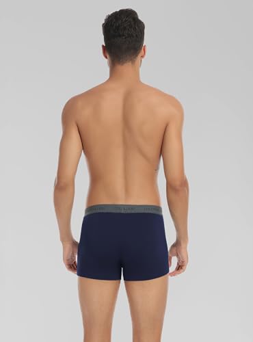 COLORFULLEAF Men's Everyday Underwear Moisture Wicking Breathable Boxer Briefs Basic Trunk Underwear with 3D-Pouch3