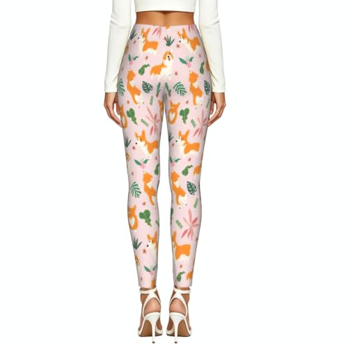 Leggings elasticos de corgi mallas de mujer largas para yoga y fitness 4