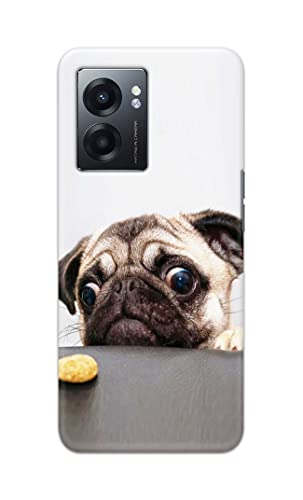 Image of PRINTFIDAA� Printed Hard Back Cover Case for Realme Narzo 50 5G Back Cover (Pug Dog) -2808