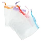 OATIPHO 10Pcs Soap Foaming Net Bags with Drawstring for Exfoliating and Soap Saving Mesh Pouch for Facial Body Handmade Easy to Use and Dry
