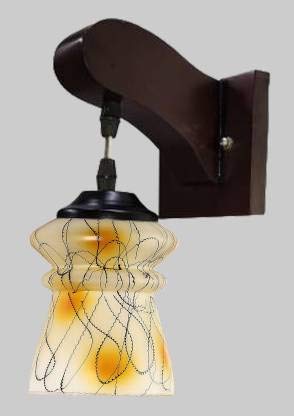 Image of ONECYA Royal Fancy Wall lamp /Wall Light Decorative for Living Room Bedroom and All Home Decor Wood Classic Sconce with New Styles Antique Lamp with Unique Fitting and All Fixture Complete Set of 2.