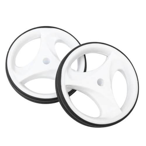Juego de ruedas auxiliares para bicicleta Toyvian con soporte silencioso, tamaño 12-20 pulgadas, color blanco, adecuado para aprendizaje y práctica de ciclismo miniatura 7