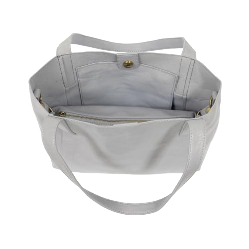 Image of Joy Susan Womens Vegan Leather Lottie Medium Tote with Removable Crossbody Bag - Periwinkle