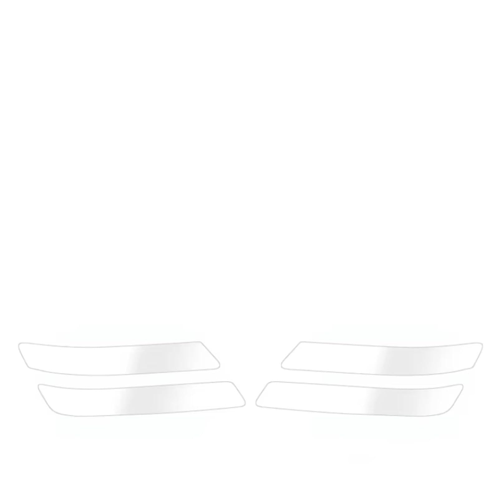 Headlight Film for Genesis GV80 2021-2024, 1Set Transparent/Smoke Black Car Headlight TPU Protective Film