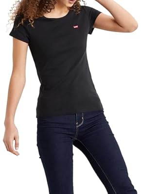 Levi s 2-Pack Tee Camiseta Mujer Mineral B  Negro  XXS