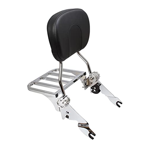 Porte-bagages moto premium en acier noir pour Harley Street Glide et Road King