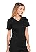 Cherokee Women's V-Neck Princess Seam Top, Black, XXX-Large