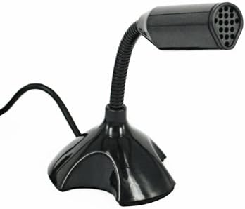 HDE USB Desktop Microphone Plug and Play Home Studio Adjustable Mic Compatible with PC and Mac with Noise Cancelling