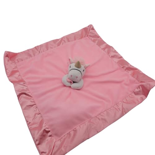 Image of Unicorn Lovey Blanket for Baby | Large 20 inch x 20 inch Baby Lovey for Girls | Cute Unicorn Security Blanket for Babies and Toddlers
