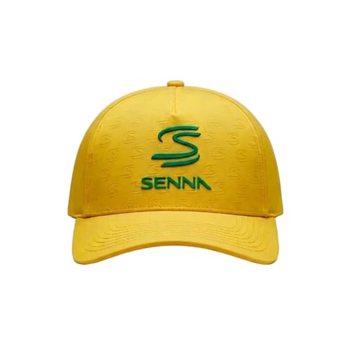 Gorra Ayrton Senna F1 con visera curva gravada miniatura 1