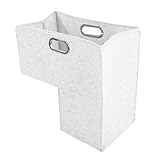 TOYANDONA Panier de Rangement en Feutre pour Escalier de L Pliable et Léger Gris Clair Gr...