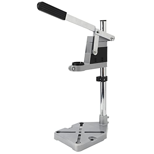 Natudeco Electric Drill Press Stand Adjustable Drill Press Holder Aluminum Alloy Woodworking Grinder Bracket for Drill Holes and Polishing, Natudecoc9vkaiu1bx